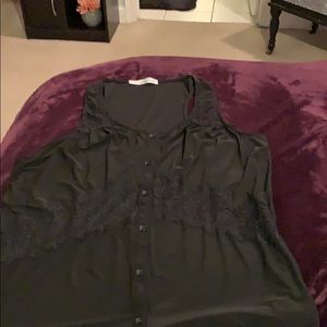 Black Lace Detail Tank